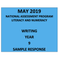 2019 ACARA NAPLAN Writing Response Year 9